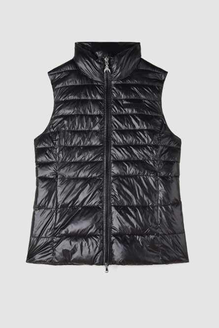 Essential sleeveless down jacket, Black, Patrizia Pepe