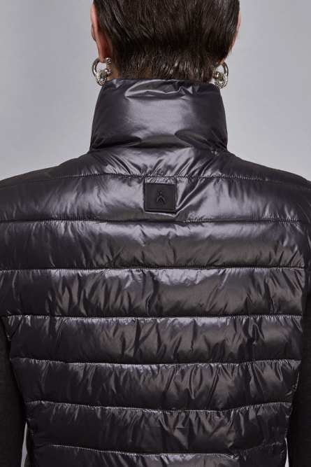 Essential sleeveless down jacket, Black, Patrizia Pepe