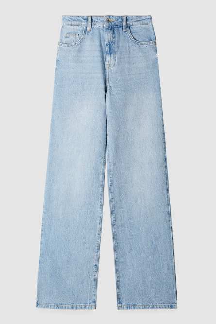 High-waisted straight fit jeans, Light Blue, Patrizia Pepe