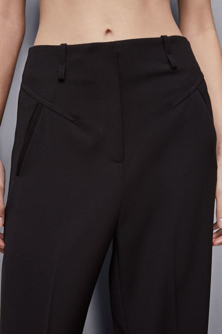 Essential palazzo pants, Black, Patrizia Pepe