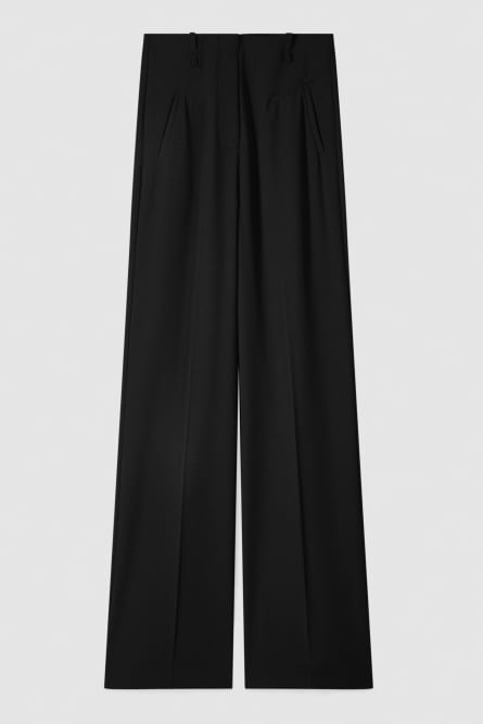 Essential palazzo pants, Black, Patrizia Pepe