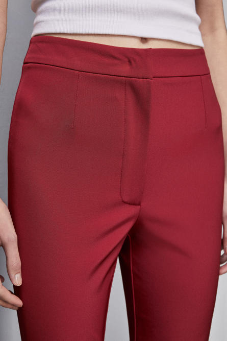 Knöchellange Slim-Fit-Hose, Rot, Patrizia Pepe
