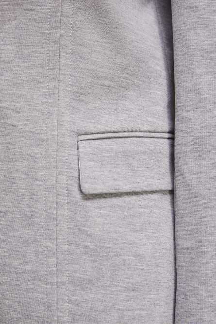 Jacket with Fly, Grey, Patrizia Pepe