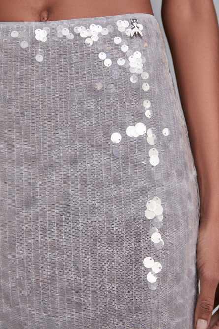 Sequin midi skirt, Grey, Patrizia Pepe