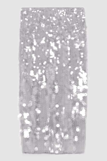 Sequin midi skirt, Grey, Patrizia Pepe