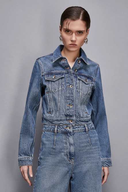 Essential denim jacket, Blue, Patrizia Pepe
