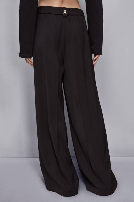 Essential palazzo pants, Black, Patrizia Pepe