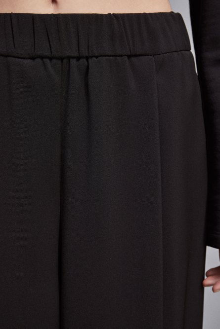 Essential palazzo pants, Black, Patrizia Pepe