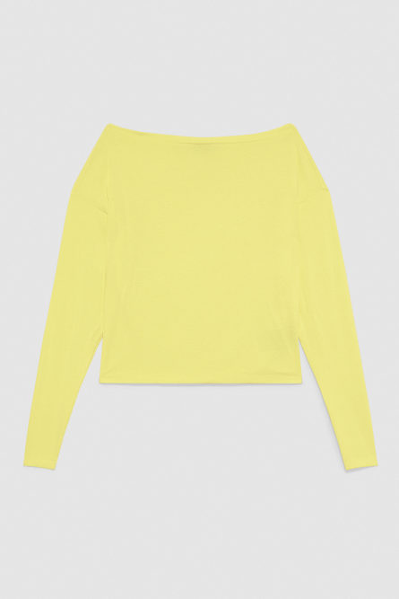 Boat neckline sweater, Yellow, Patrizia Pepe