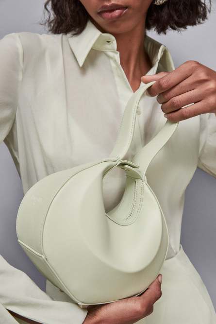 Small Hobo Bangle bag, Green, Patrizia Pepe