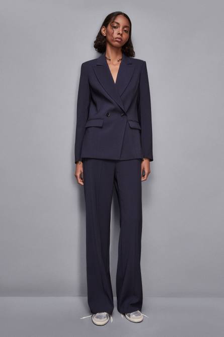 Essential palazzo pants, Blue, Patrizia Pepe