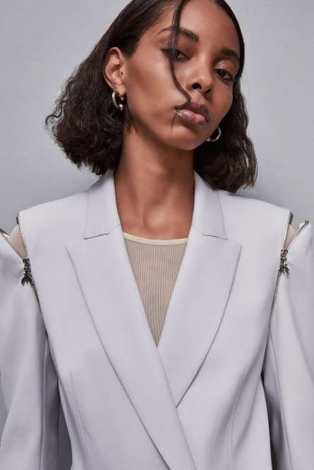 Zippered jacket dress, Grey, Patrizia Pepe