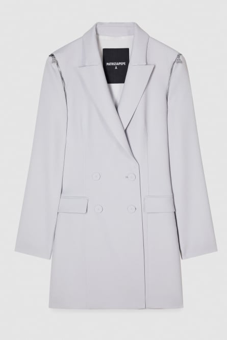 Zippered jacket dress, Grey, Patrizia Pepe