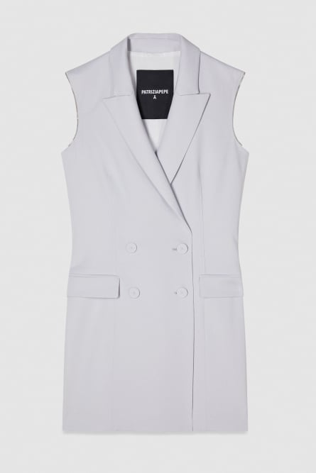 Zippered jacket dress, Grey, Patrizia Pepe