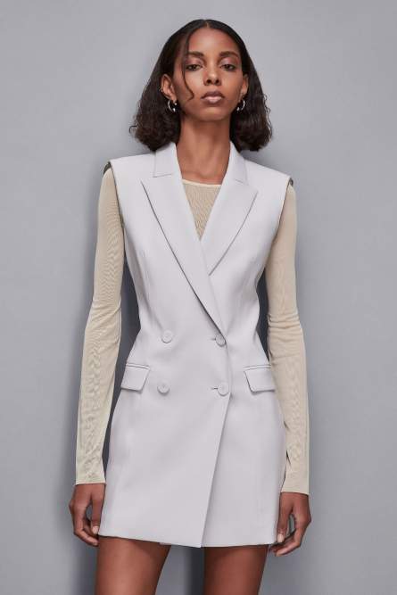 Zippered jacket dress, Grey, Patrizia Pepe