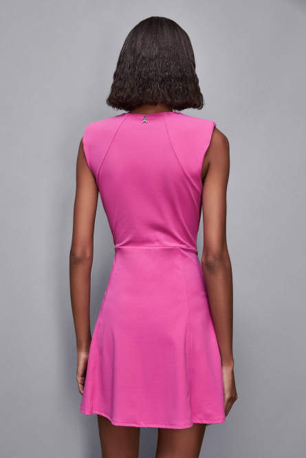 Flared mini dress, Pink, Patrizia Pepe