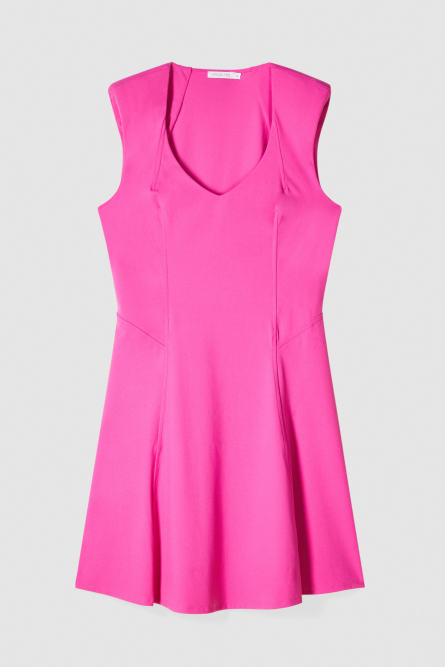 Flared mini dress, Pink, Patrizia Pepe