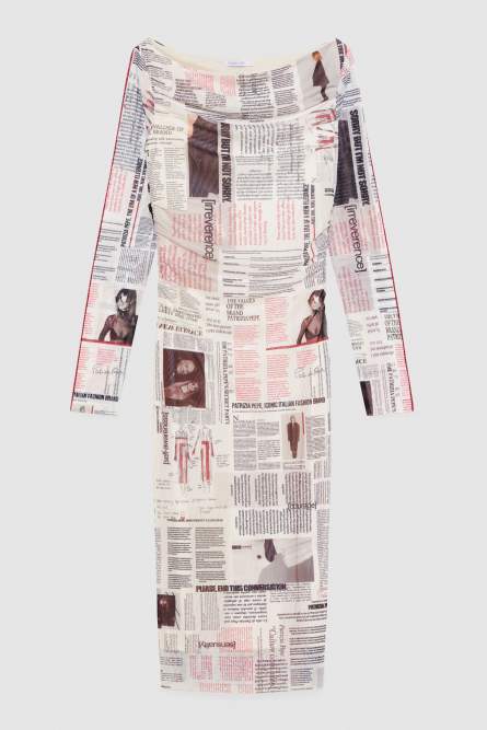 Poster print dress, Multicolor, Patrizia Pepe