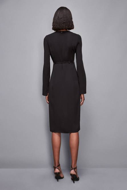 Chemise dress, Black, Patrizia Pepe