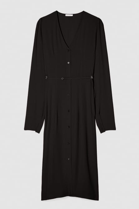 Chemise dress, Black, Patrizia Pepe