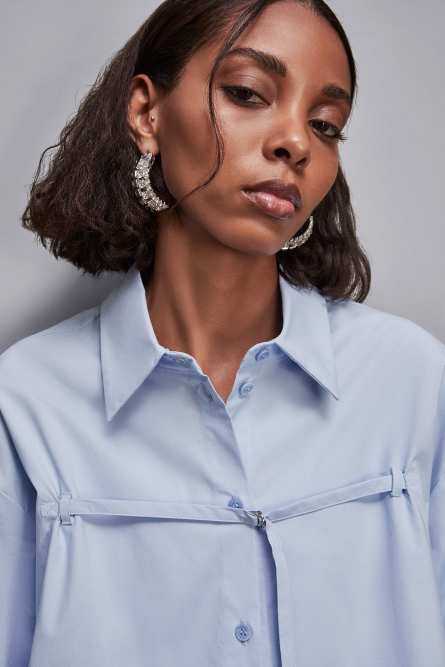 Over shirt, Light Blue, Patrizia Pepe