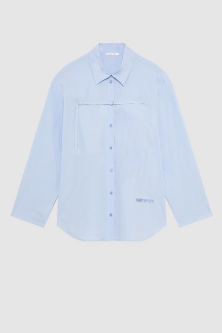 Over shirt, Light Blue, Patrizia Pepe