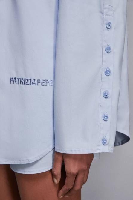Over shirt, Light Blue, Patrizia Pepe