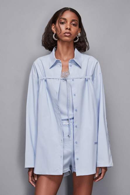 Over shirt, Light Blue, Patrizia Pepe