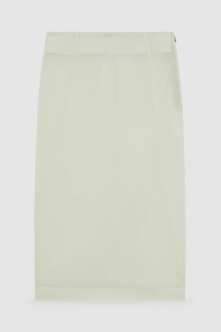 Organza midi skirt, Green, Patrizia Pepe