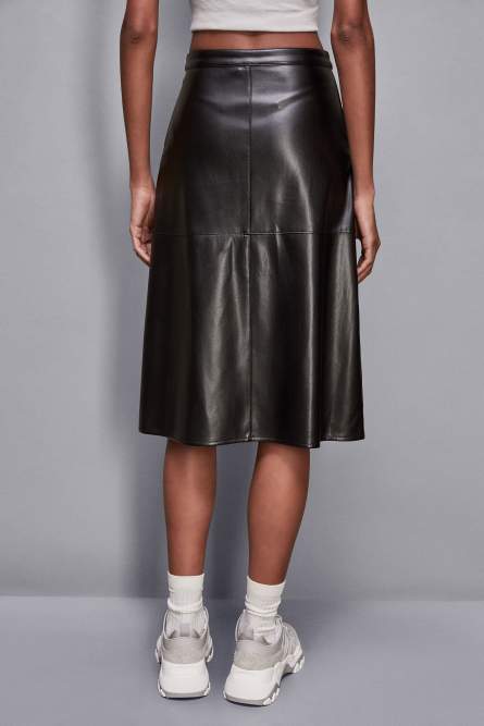 Flared skirt with buttons, Black, Patrizia Pepe