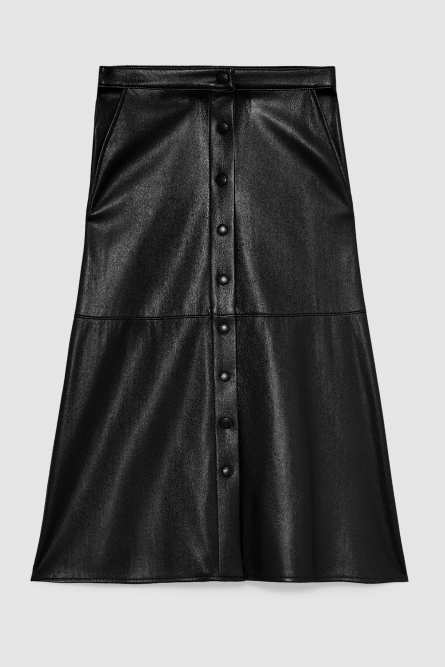 Flared skirt with buttons, Black, Patrizia Pepe