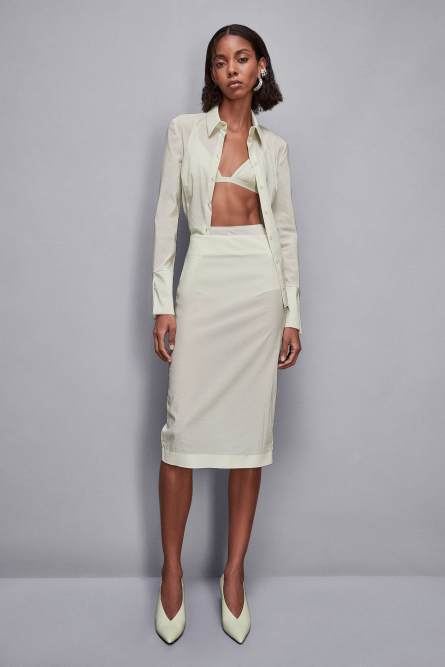 Culottes mit hohem Bund, Grün, Patrizia Pepe