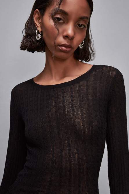 Super light sweater, Black, Patrizia Pepe