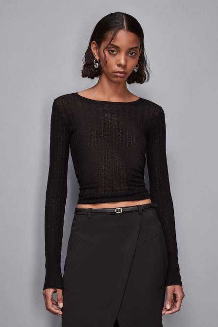 Super light sweater, Black, Patrizia Pepe