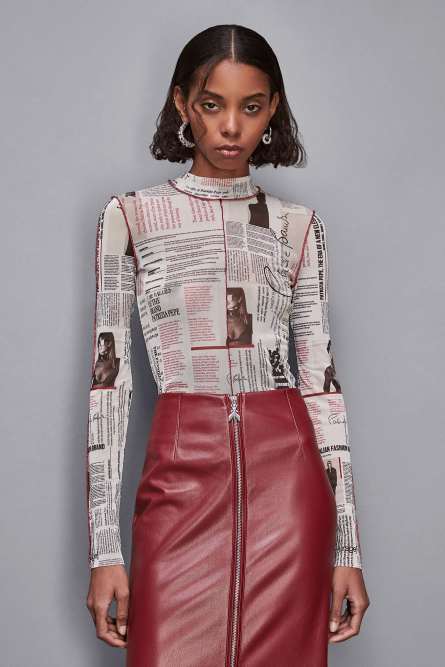 Maglia stampa manifesto, Multicolor, Patrizia Pepe