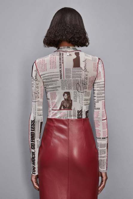 Maglia stampa manifesto, Multicolor, Patrizia Pepe