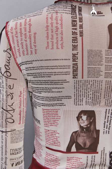 Maglia stampa manifesto, Multicolor, Patrizia Pepe