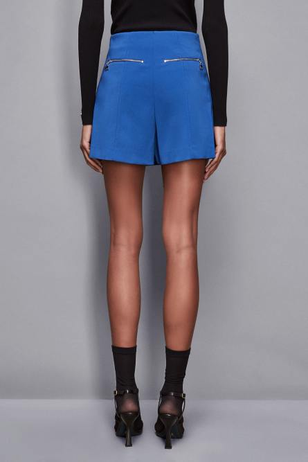 Shorts mit Rockeffekt, Blau, Patrizia Pepe