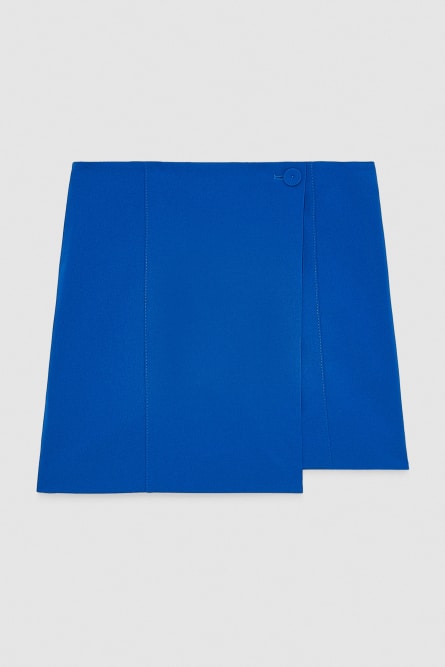 Shorts mit Rockeffekt, Blau, Patrizia Pepe