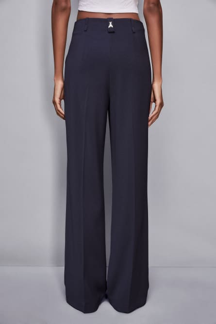 Essential palazzo pants, Blue, Patrizia Pepe
