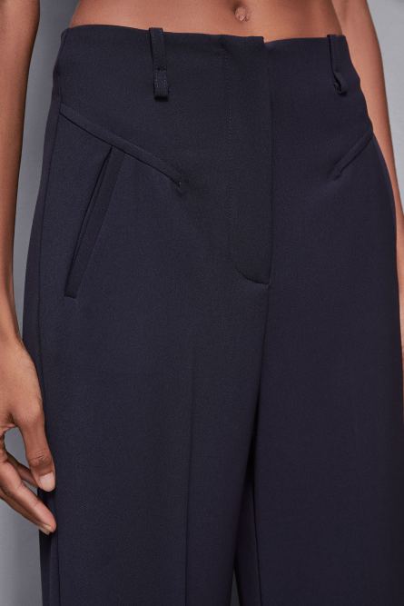 Essential palazzo pants, Blue, Patrizia Pepe
