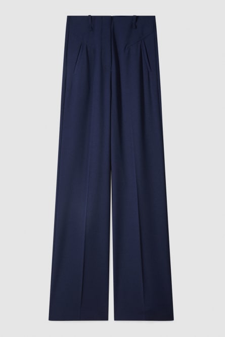 Essential palazzo pants, Blue, Patrizia Pepe