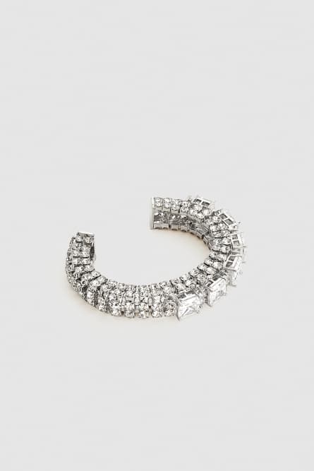 Diamond cut bracelet, Silver, Patrizia Pepe