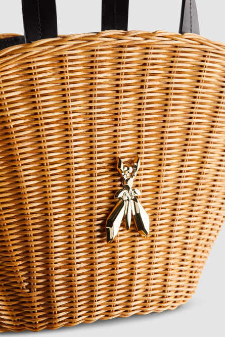 Большая сумка Minimal City Bag из ротанга, Бежевый, Patrizia Pepe