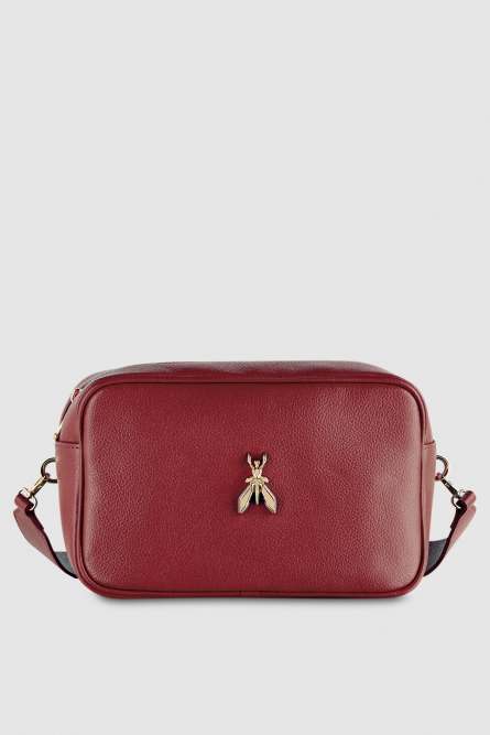 Fly Camera leather bag with chain, Red, Patrizia Pepe