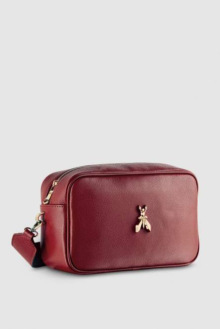 Fly Camera leather bag with chain, Red, Patrizia Pepe