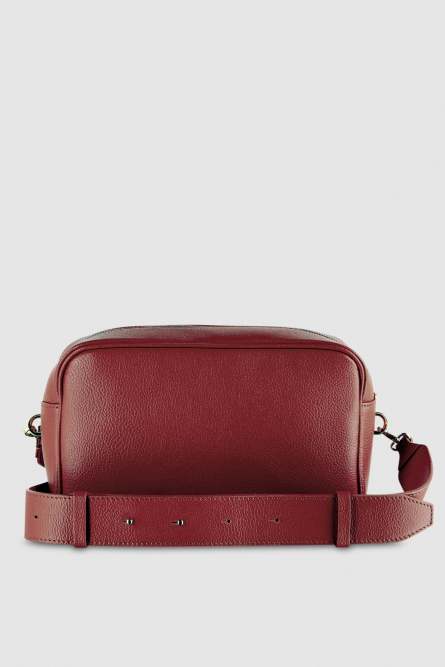 Fly Camera leather bag with chain, Red, Patrizia Pepe