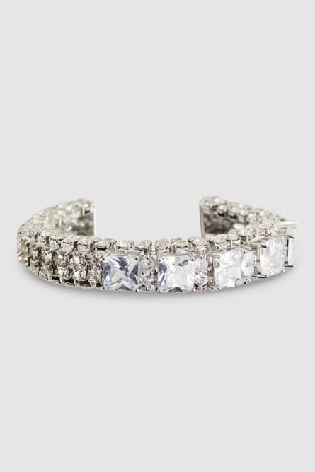 Diamond cut bracelet, Silver, Patrizia Pepe
