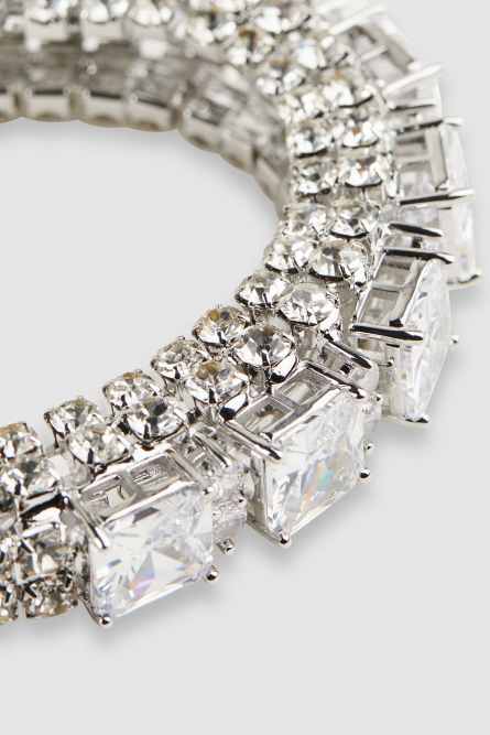 Diamond cut bracelet, Silver, Patrizia Pepe