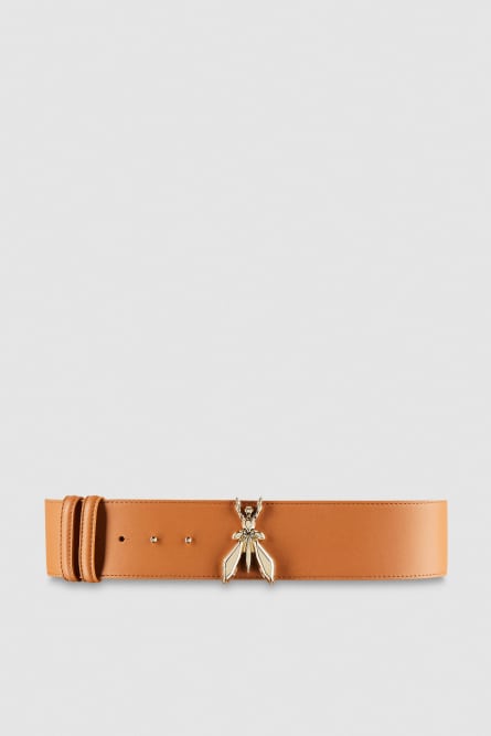 High-waisted leather belt, Leather, Patrizia Pepe
